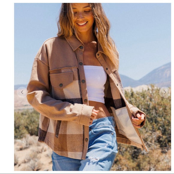 it’s all about The Gingham Check Shirt Jacket with pockets - Picture 4 of 6